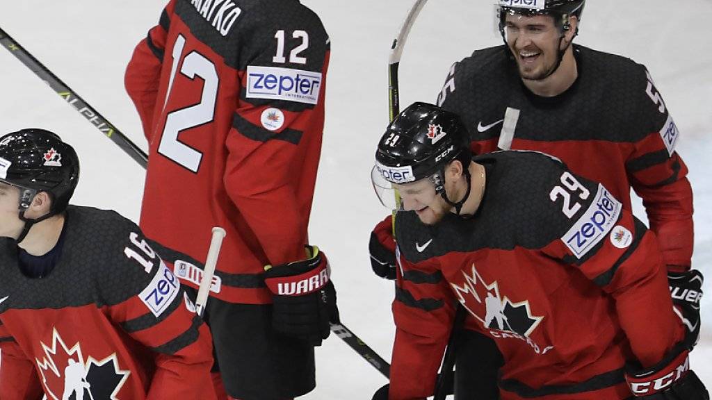 Jubeln die Kanadier auch nach dem Spiel gegen Russland?