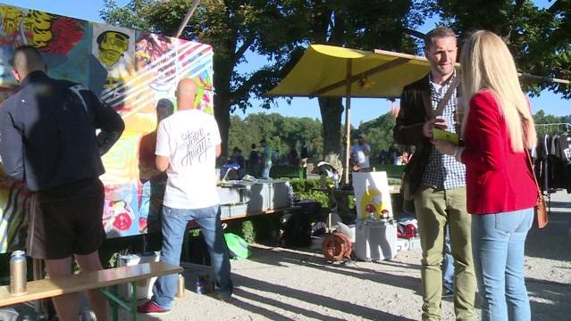 Interaktive Kunst am Buskers