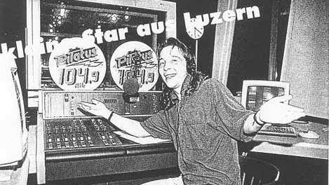 Früher DJ, heute Weltstar: René Baumann alias DJ BoBo an seinem früheren Arbeitsplatz bei Radio Pilatus.