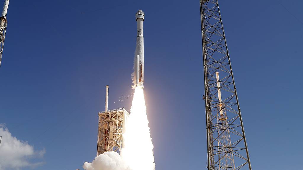 Das Raumschiff «Starliner» bei seinem Start am Mittwoch.