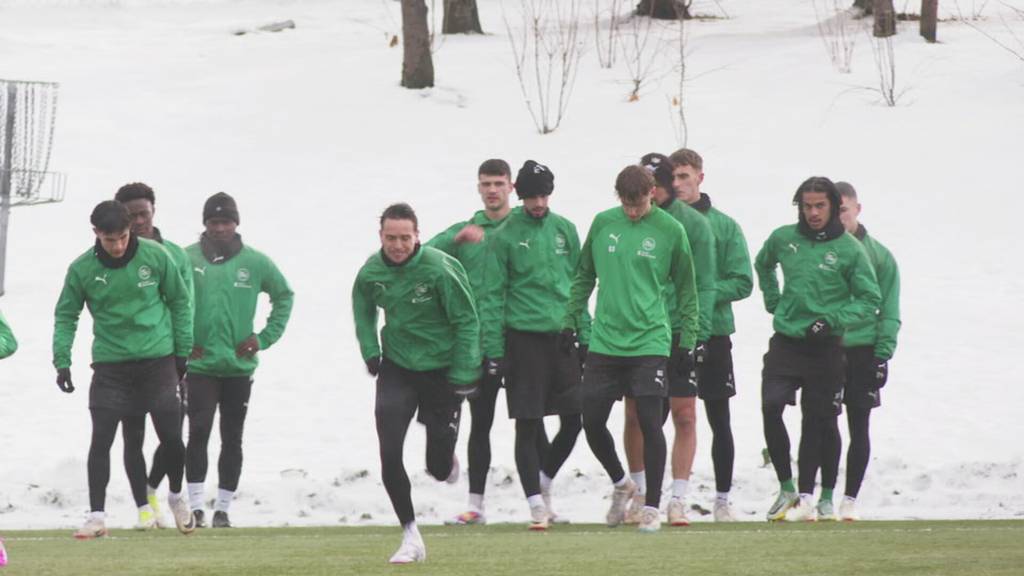 Trainingsbesuch: Der FC St.Gallen vor dem Rückrundenstart