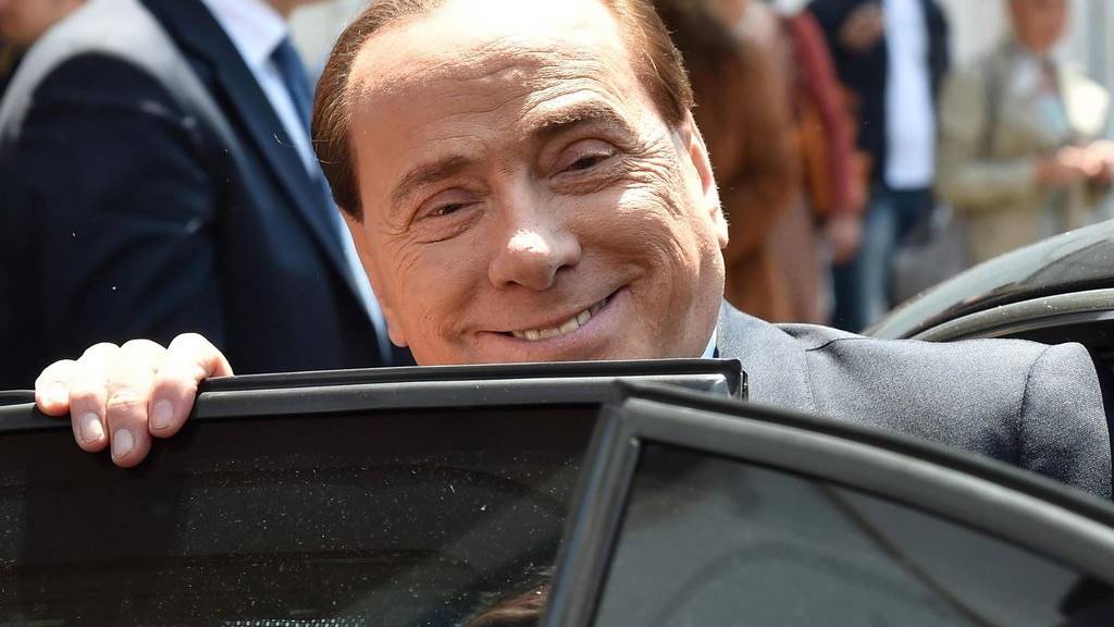 Silvio Berlusconi auf dem Weg zu einem Gerichtstermin, mal wieder. (EPA/ETTORE FERRARI/KEYSTONE)
