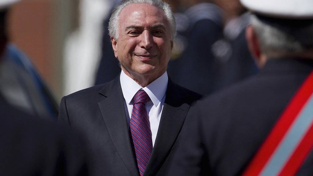 Brasiliens Präsident Michel Temer will sich die Vorwürfe der Korruption nicht gefallen lassen und erhebt Klage. (Archivbild)