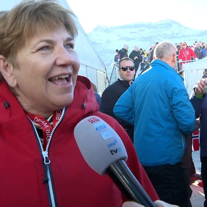 «Das Schaufenster der Schweiz»: Bundesrätin Viola Amherd feiert mit Skifans in Wengen