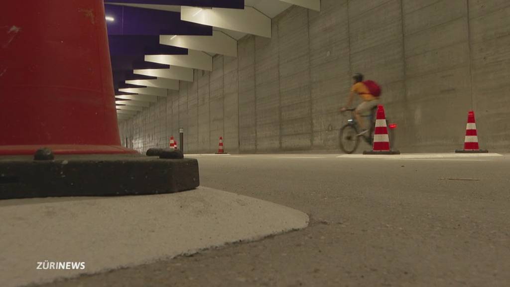 Unsichtbare Inseln: Gefährliche Schikanen im neuen Velotunnel