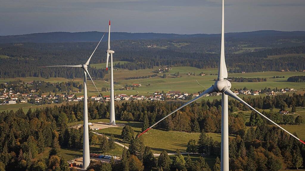 Windkraftanlagen in der Waadtländer Gemeinde Sainte-Croix. (Archivbild)