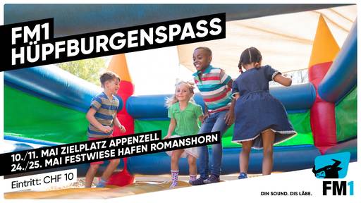 Erlebe den FM1 Hüpfburgen-Spass
