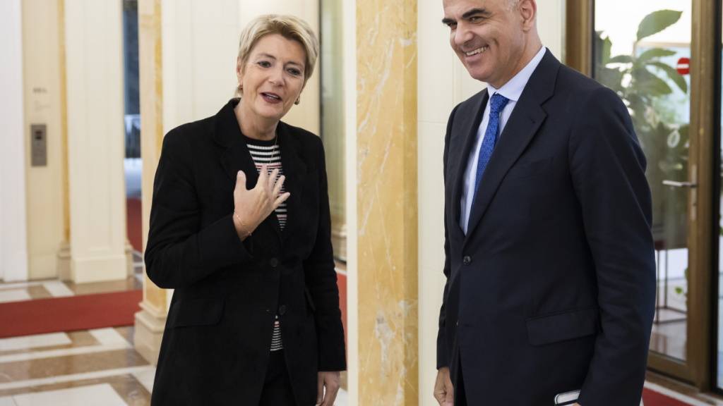Bei dem Gespräch zwischen Keller-Sutter und Berset ging es vor allem um die Stärkung der Demokratie und Friedensbemühungen in der Ukraine.