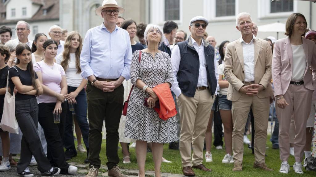 Die Landesregierung besuchte am Freitag St. Gallen.