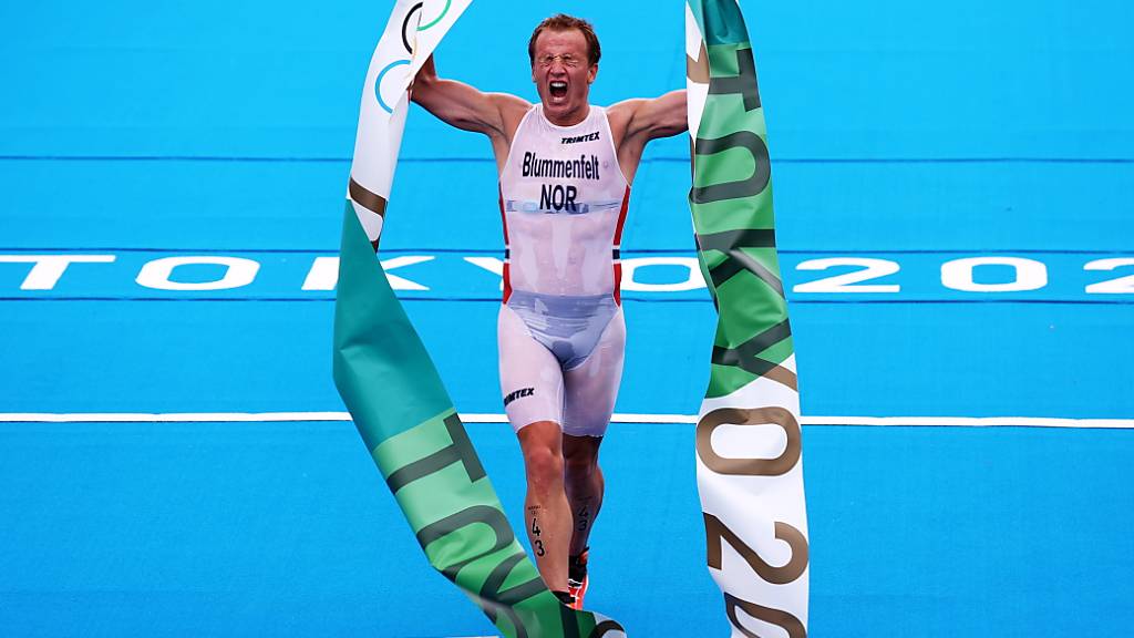Der Norweger Kristian Blummenfelt war auf der abschliessenden Laufstrecke klar der Stärkste