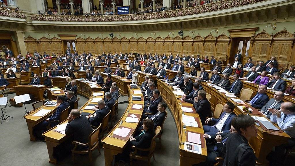 Der Nationalrat während der Eröffnung der neuen Legislatur.