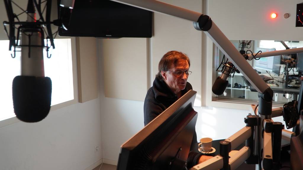 Arno Del Curto im Radio 32 Studio.