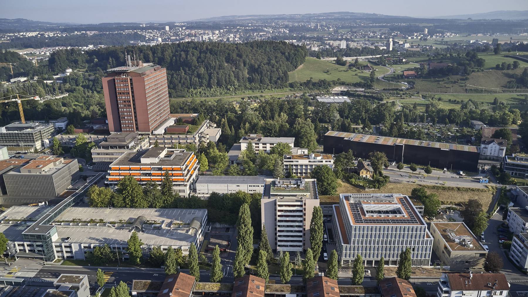 Das Areal Ost des Luzerner Kantonsspital (LUKS) mit dem Kinderspital.