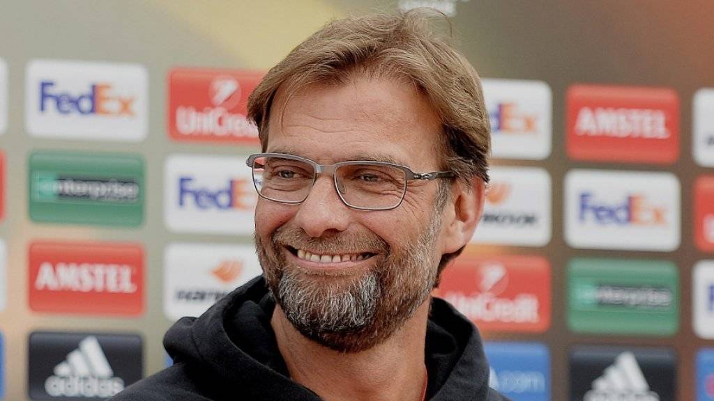 Liverpool-Trainer Jürgen Klopp sieht dem Europa-League-Rückspiel gegen seinen Ex-Verein Dortmund gelassen entgegen