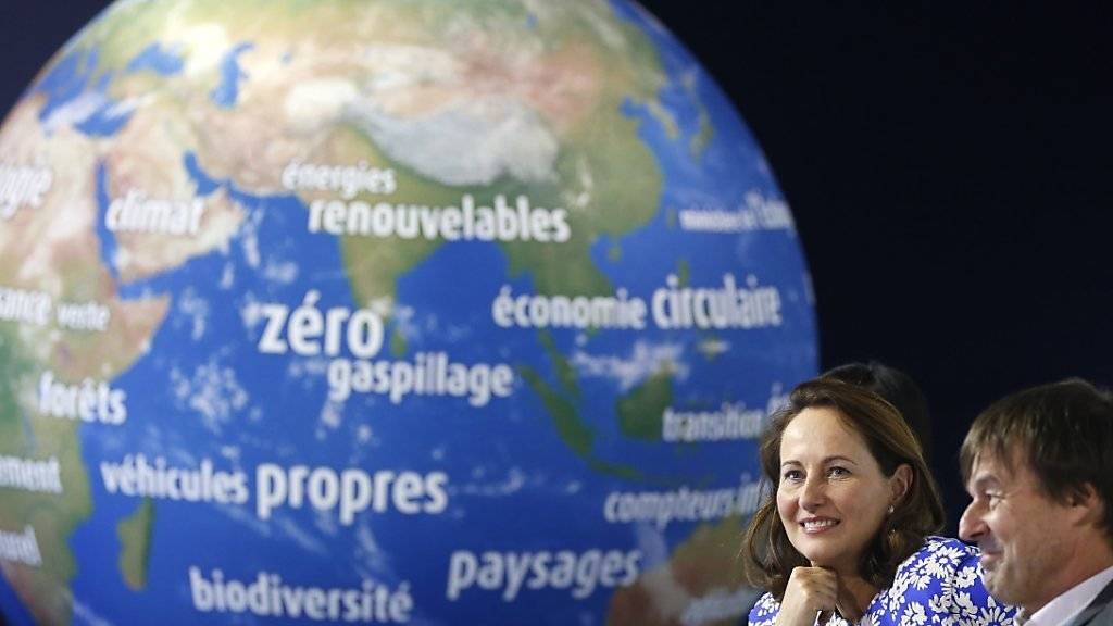 Die französische Umweltministerin Ségolène Royal an der UNO-Klimakonferenz in Le Bourget bei Paris.