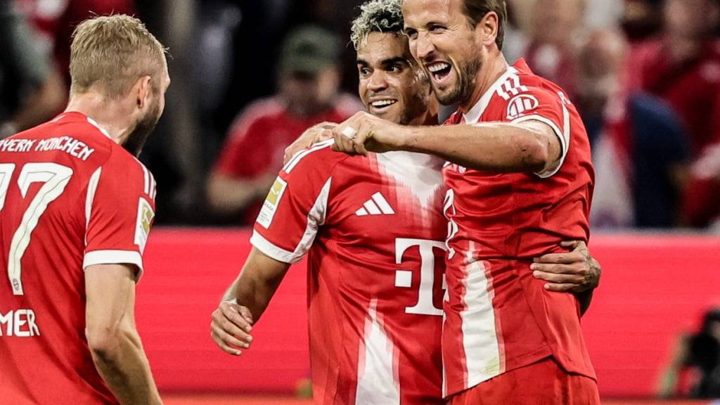 Die Spieler von Bayern München sind schon wieder in Feierlaune
