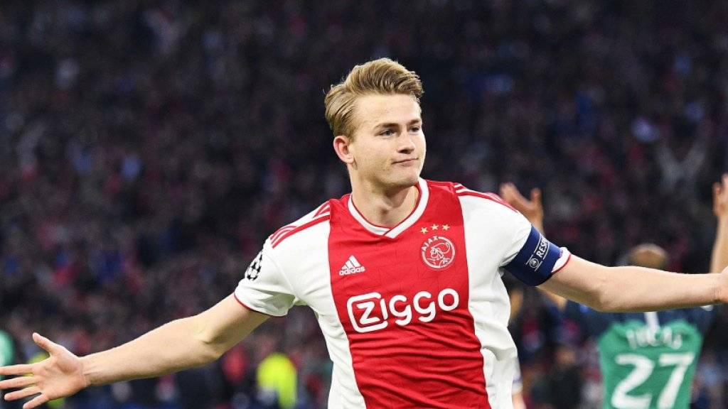 Überzeugte als Captain von Ajax Amsterdam in der Champions League: Nun wechselt der erst 19-jährige Verteidiger Matthijs de Ligt zu Juventus Turin