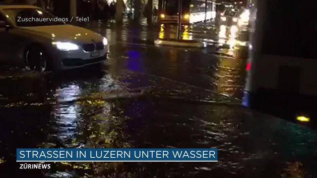 Schwanenplatz unter Wasser