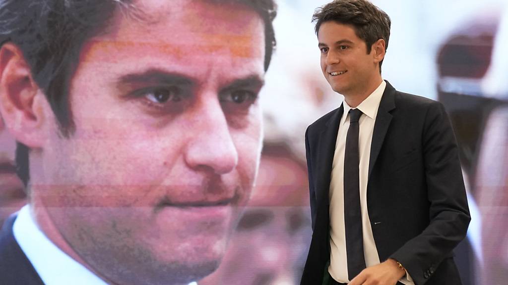 Gabriel Attal war der einzige Kandidat für den Fraktionsvorsitz. Foto: Christophe Ena/AP