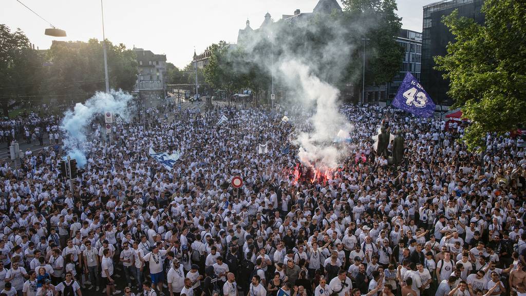 FCZ feiert Cupsieg auf Heletiaplatz (Mai 2018)