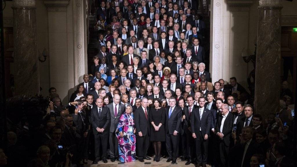 Stadtpräsidenten aus der ganzen Welt am Freitag im Pariser Rathaus.