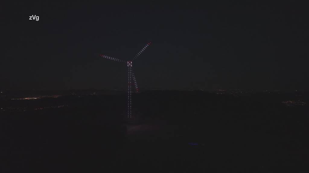 Windpark-Pläne bei Wil: Drohnenshow zeigt Dimensionen der Anlage