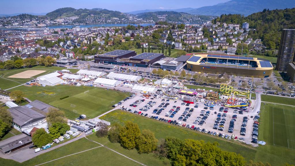 Blick auf das Luga-Gelände auf der Luzerner Allmend. (Archivbild)