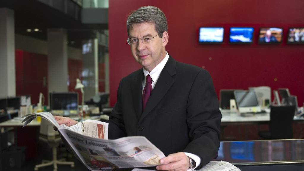 Der verstorbene Martin Wagner war Verwaltungsratspräsident der Basler Zeitung und Medienanwalt. Das Bild wurde am  3. März 2010 in den Redaktionsräumen der Basler Zeitung in Basel aufgeommen.