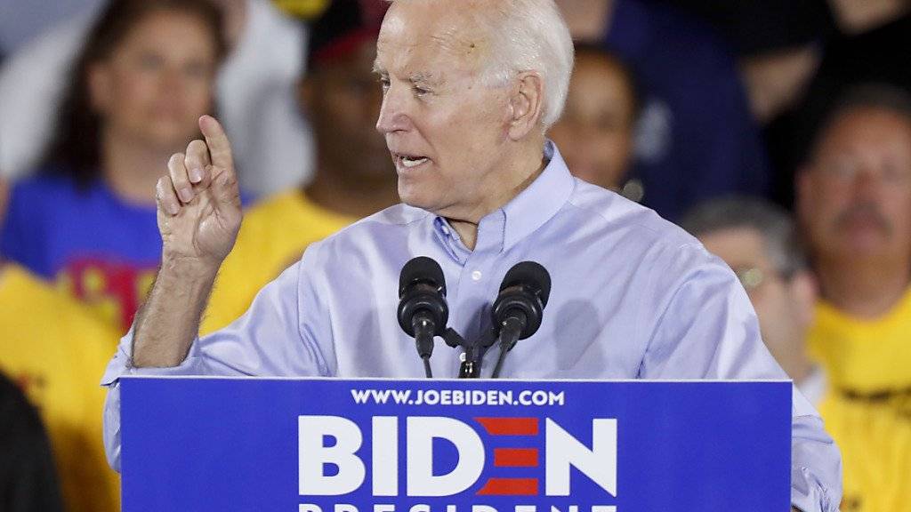Start des Wahlkampfes: Die Demokraten in den USA hoffen auf Joe Biden, dass er Donald Trump als US-Präsident ablösen kann.