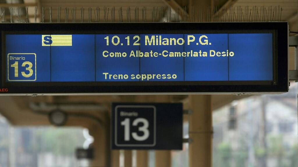 Die Tessiner Regierung stemmt sich gegen die bevorstehende Unterbrechung des Zugverkehrs von und nach Italien. Archivbild