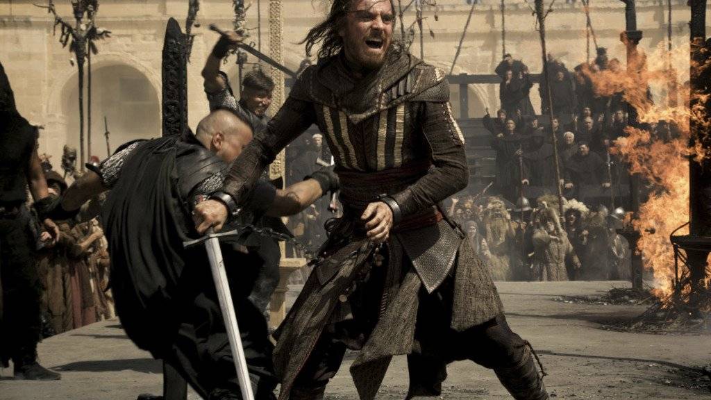 Martialisch: Michael Fassbender als Callum Lynch in «Assassin's Creed» - am Neujahrswochenende der meistgesehene Film in der Schweiz. (Archivbild)