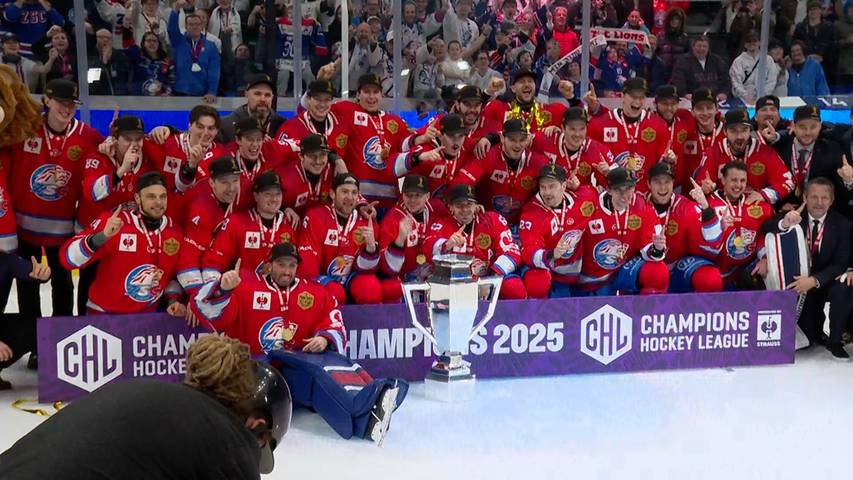 So wild feiern die ZSC Lions ihren Europameistertitel