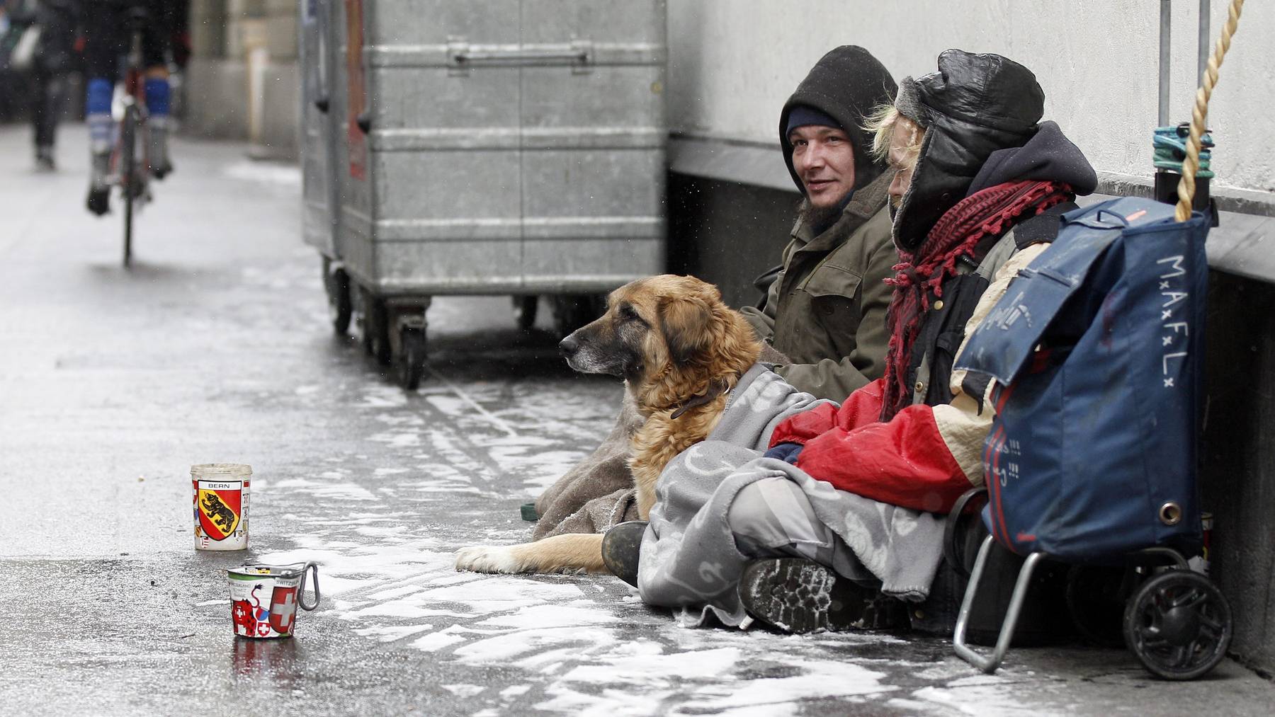 Im Winter kann es für Obdachlose draussen ungemütlich werden.