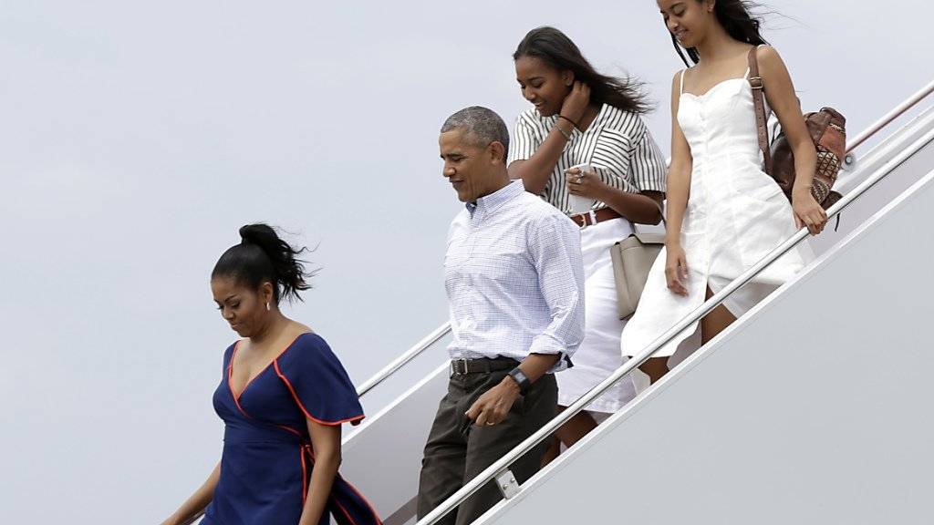Ferien mit den Frauen: US-Präsident Barack Obama wird nach dem Ausscheiden aus dem Amt zuerst einmal verreisen. (Archivbild)