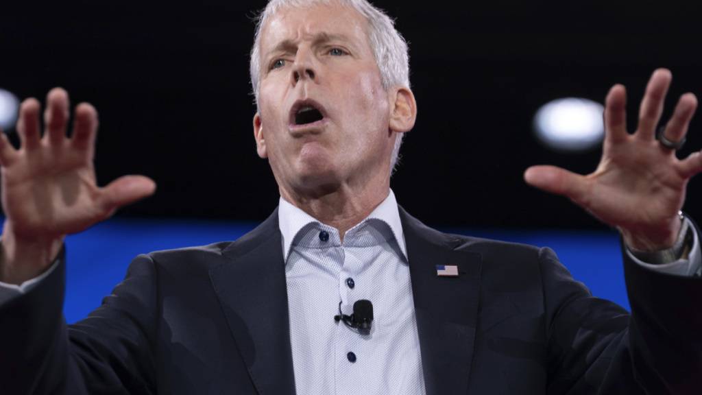 ARCHIV - US-Energieminister Chris Wright spricht während der Conservative Political Action Conference (CPAC). Foto: Jose Luis Magana/AP/dpa