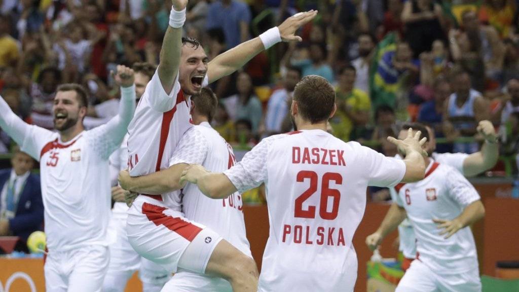 Bei den polnischen Handballern herrscht nach dem Überraschungserfolg gegen Kroatien Feierlaune
