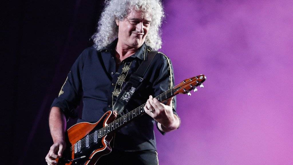 Brian May - hier letzte Woche am Rock in Rio Music Festival - wird heute 70. (Archivbild)