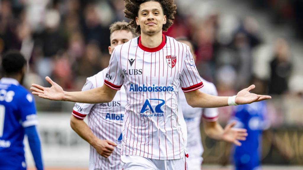 Erstes Tor in der Super League: Franck Surdez setzt den Schlusspunkt hinter den Sieg von Sion