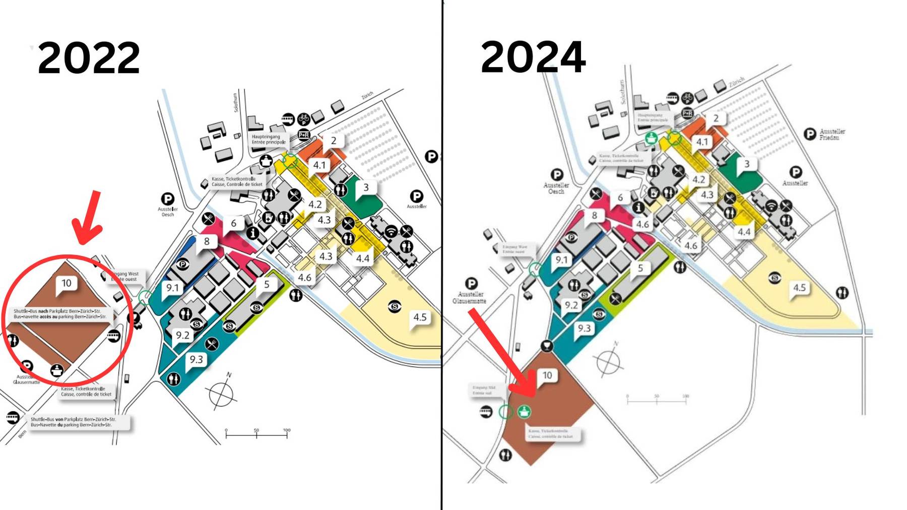 Messeplan 2022 und 2024