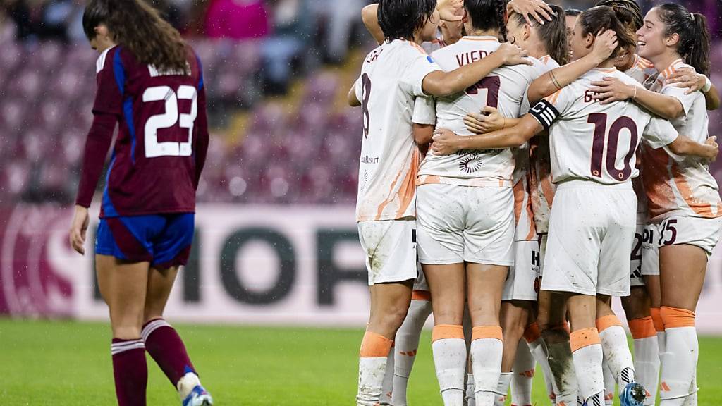 Die Frauen von Servette müssen sich im Playoff zur Champions League klar der AS Roma geschlagen geben