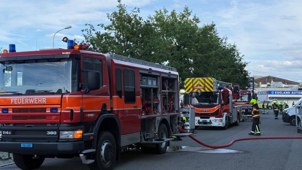 Auto brennt in Tiefgarage in Gossau SG - Niemand verletzt