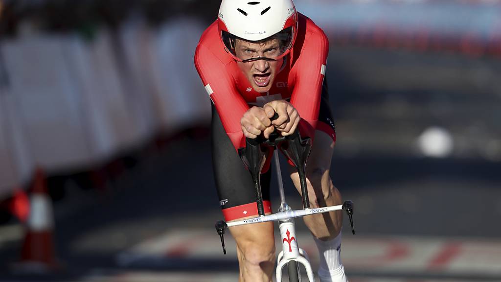 Stefan Küng war im Schlusszeitfahren der Vuelta in Madrid eine Klasse für sich