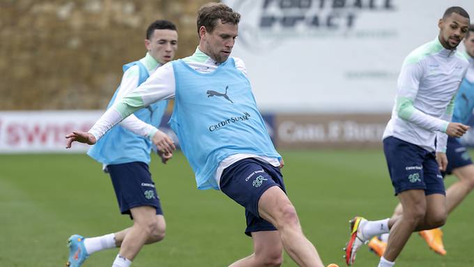 Fabian Frei im Wembley in der Startaufstellung