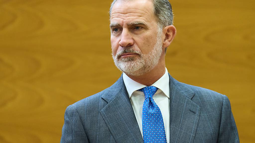 König Felipe VI. von Spanien schaut in die Runde. Foto: Juanma Serrano/EUROPA PRESS/dpa