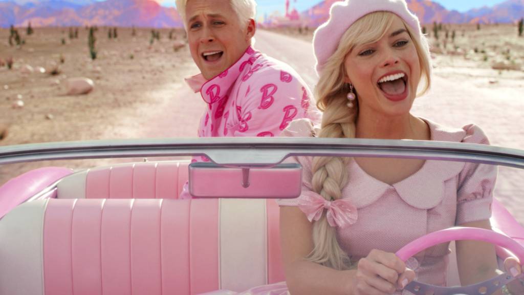 Ryan Gosling und Margot Robbie in einer Szene aus «Barbie.» (Warner Bros. Pictures via AP)