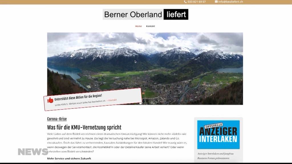 Berner Oberland liefert: Neue Plattform für KMUs