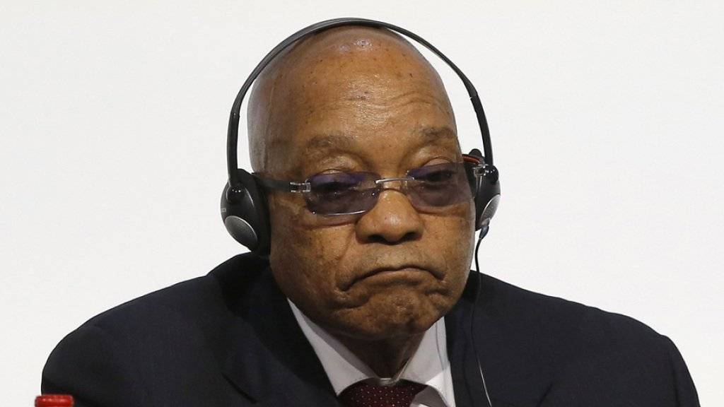 Zustimmungswerte ausser Rand und Band: das Vertrauen in die Politik des südafrikanischen Präsidenten Jacob Zuma ist auf dem tiefsten Stand seit dem Ende der Apartheid. (Archiv)