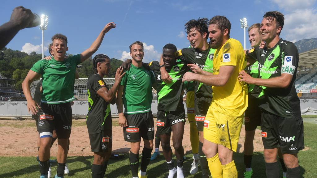 St.Galler gewinnen gegen den Cupsieger Lugano 3:2