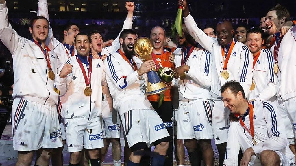 Wie vor einem Jahr bei der WM in Katar will Frankreich auch heuer an der EM in Polen über den Titelgewinn jubeln