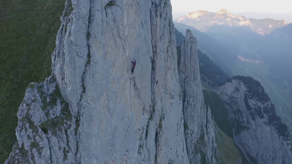 Profi-Kletterer Michael Wohlleben schafft Erstbesteigung seiner eigenen Route